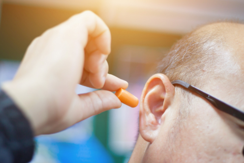 Bouchon d'oreilles pour protection auditive